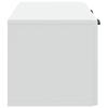 Wall Mounted TV Cabinet White 59.5 X 31 X 30 Cm Particleboard