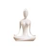 Yogapose Staty Staty Keramisk Prydnad Hem Abstrakt Figur Väggskåp Dekoration