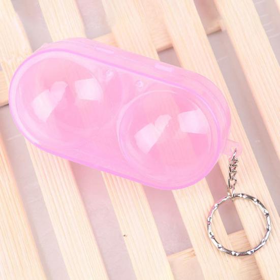 Plastic Ping Pong Box Buckle Closure 2 Balls Containable Anti Corrosion Table Tennis