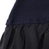DANIELA GREGIS Navy wool silk boat neck gauze one-piece dress Not written blackUsed