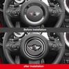 Carbon Fiber Patterned Car Steering Wheel Sticker Suitable For MINI F Series R Series Interior Accessories Tnrjc00