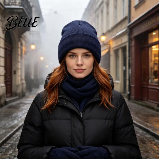 Comfortable Hiking Head Gear Satin Lined Knit Hat for Women Winter Warm Soft Beanies Fashion Stretchy Gift Friends in Frizz-free Hair Protection,