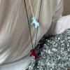 Enamel Coated Horse Charm Necklace Corrosion Resistant Copper Adjustable Neckchain Wear For Everyday Fashion Accent