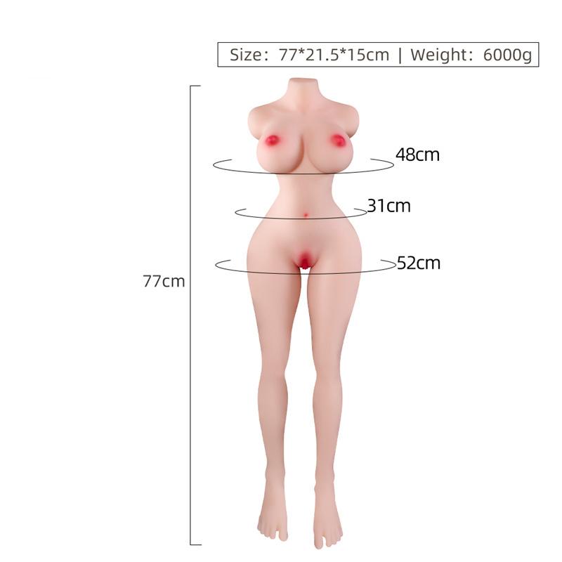 77cmTPE Big Breast Soft Ass Realistic Anal Vagina Love Sex Doll for Adults Men Masturbator Adult Supplies