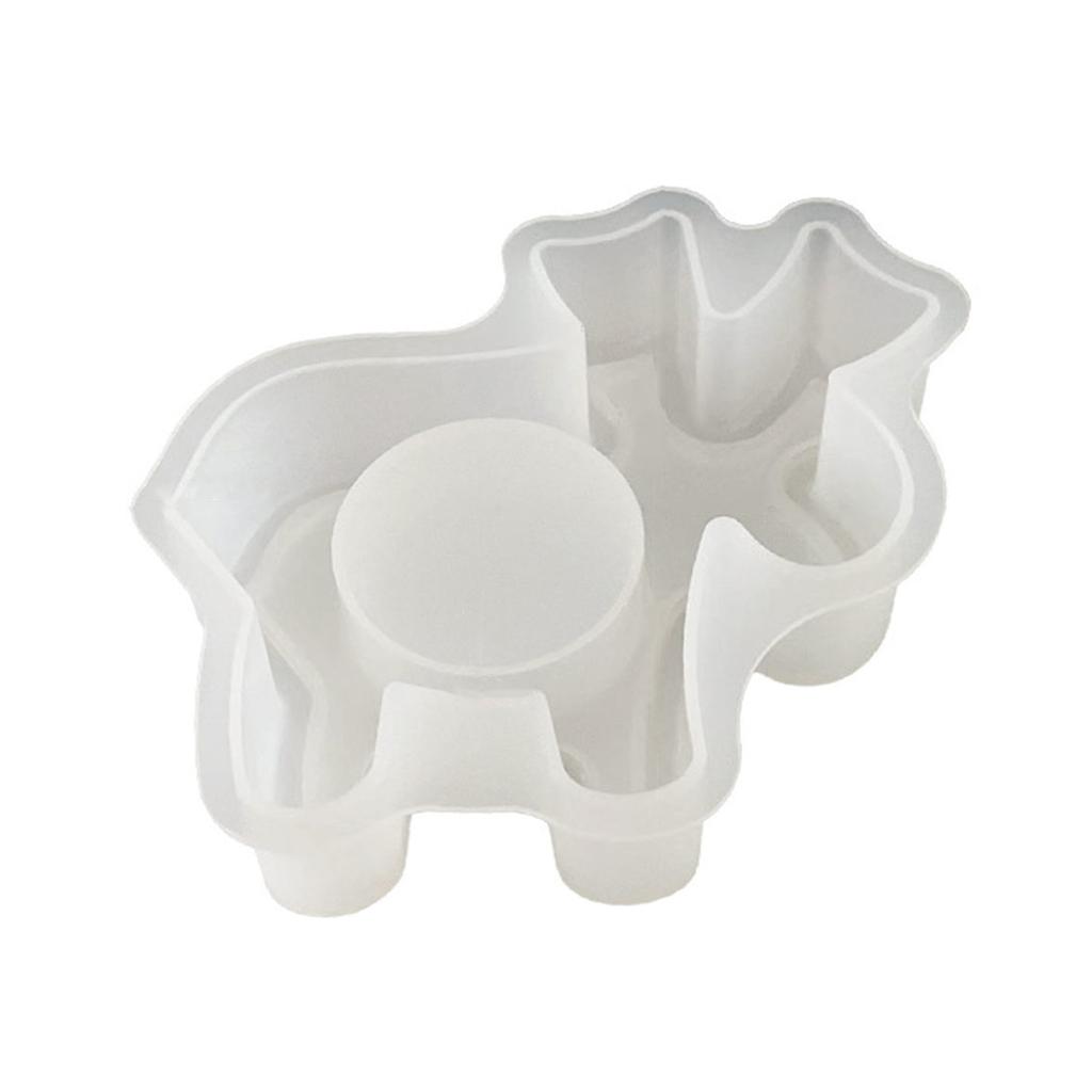 Candle Stand Silicone Mold Candlestick Crafting Mold Gypsum Christmas Themed Candle Holder Jewelry Making Tools