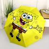 1pc Happy SpongeBob Automatic Open/CloseUmbrella-CuteUmbrella with Cute Design, Portable 3-Fold Compact Umbrella for Men & Women, Valentine'