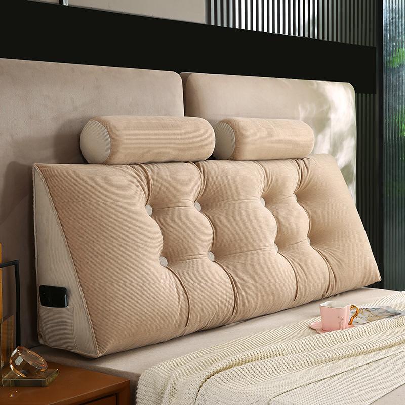 

Подушка для головы кровати, мягкая, поясничная, спинка, утолщенная, противоударная, подушка для дивана, съемная и моющаяся 80*50*20cm+pillow