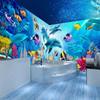 3d Cartoon Tapete Delphin Fisch Wandbild Wohnzimmer Schlafzimmer Tapeten Wohnkultur