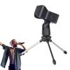 Microphone Tripod Stand with Microphone Holder, Stable, for Filming, Podcasting, and Singing, Clip Holder Set, Anti-Slip, Convenient Storage, Ideal fo