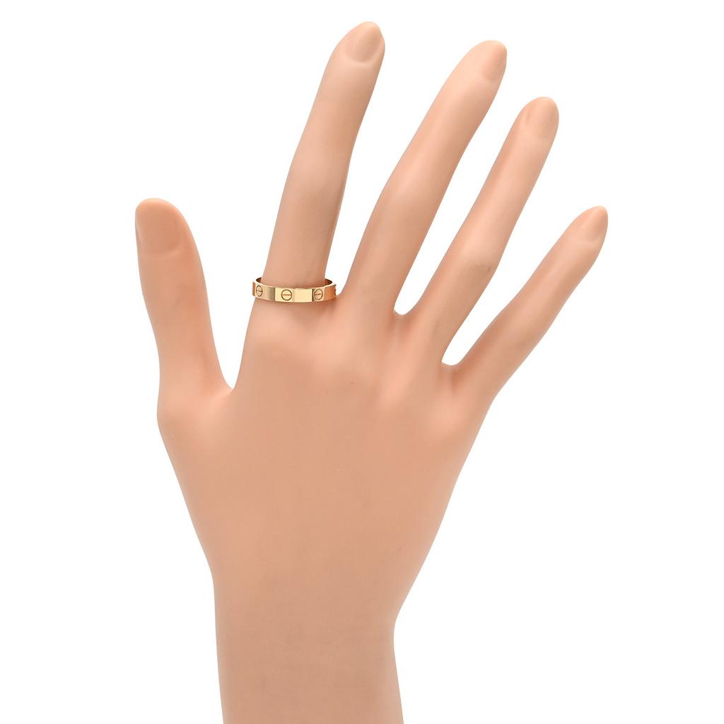 Cartier B4085200 love Mini love ringRing ring 18K Pink Gold #20(JP Size) Array
