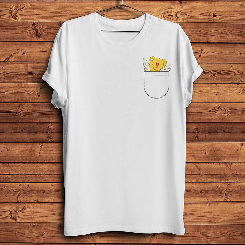 Meow Sakura KinomotoFunny CSS Cat Anime TshirtWhite Short Casual Kawaii StreetwearUnisex T ShirtBreathable Print