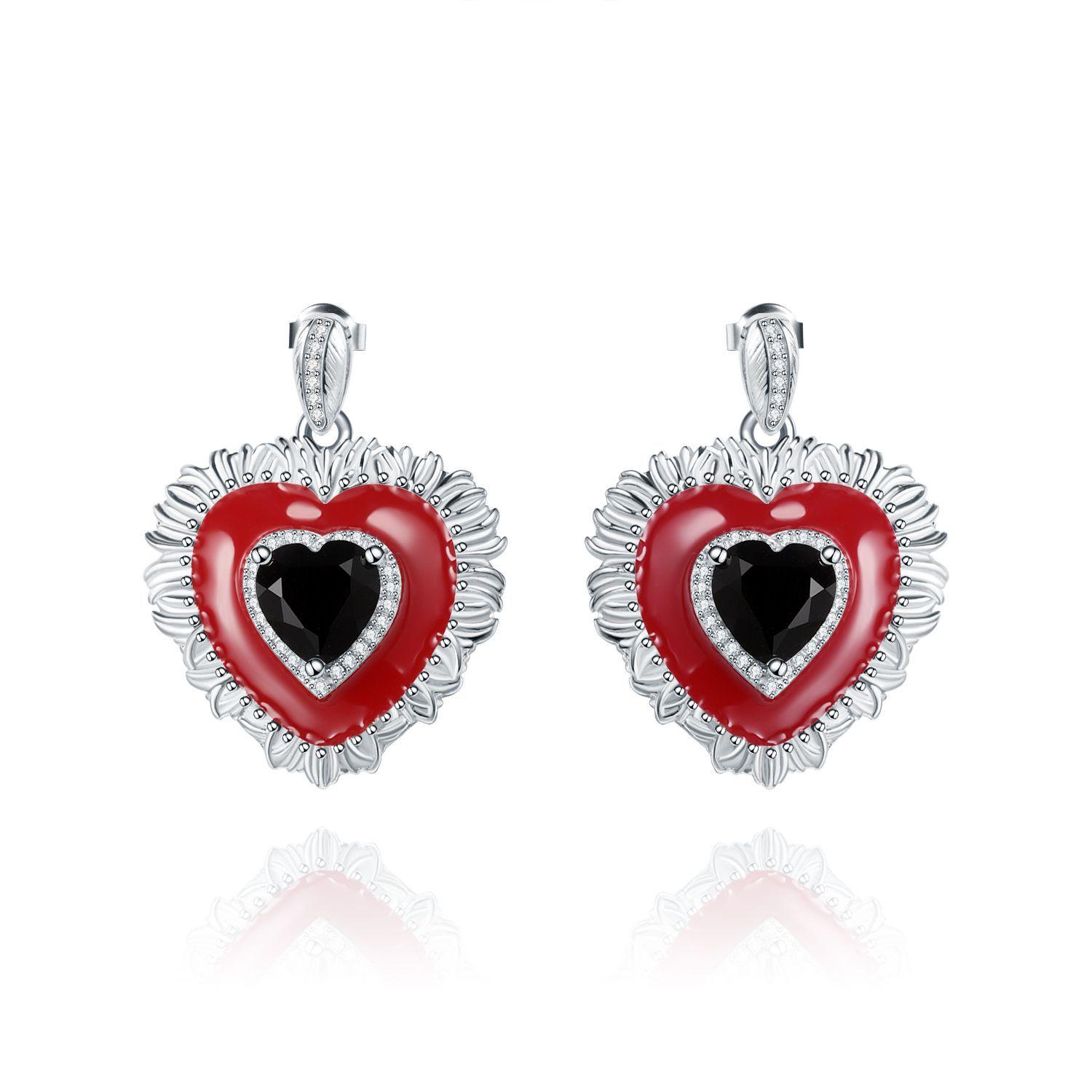 

Дизайнерские серьги из натурального граната с индивидуальным дизайном, серьги из серебра 925 пробы с драгоценными камнями