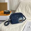 Denim Mobile Phone Bag Letter Shoulder Crossbody Bag
