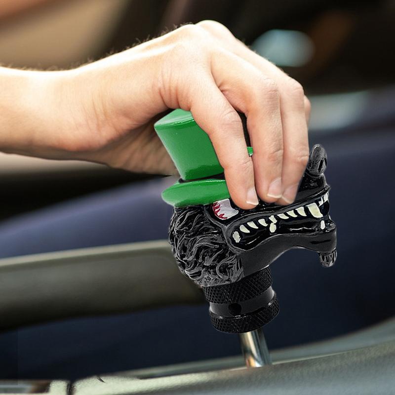 Gear Shift Knobs Acrylic Alloy Wolf Shape Cars Shifter Knob Ergonomic Decorative Sturdy Gear Shift Accessories For Car Auto