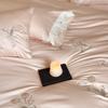 Light Luxury High Count Cotton Simple Floral Embroidery Four Piece Set - Enjoy Yourself Like a Flower
