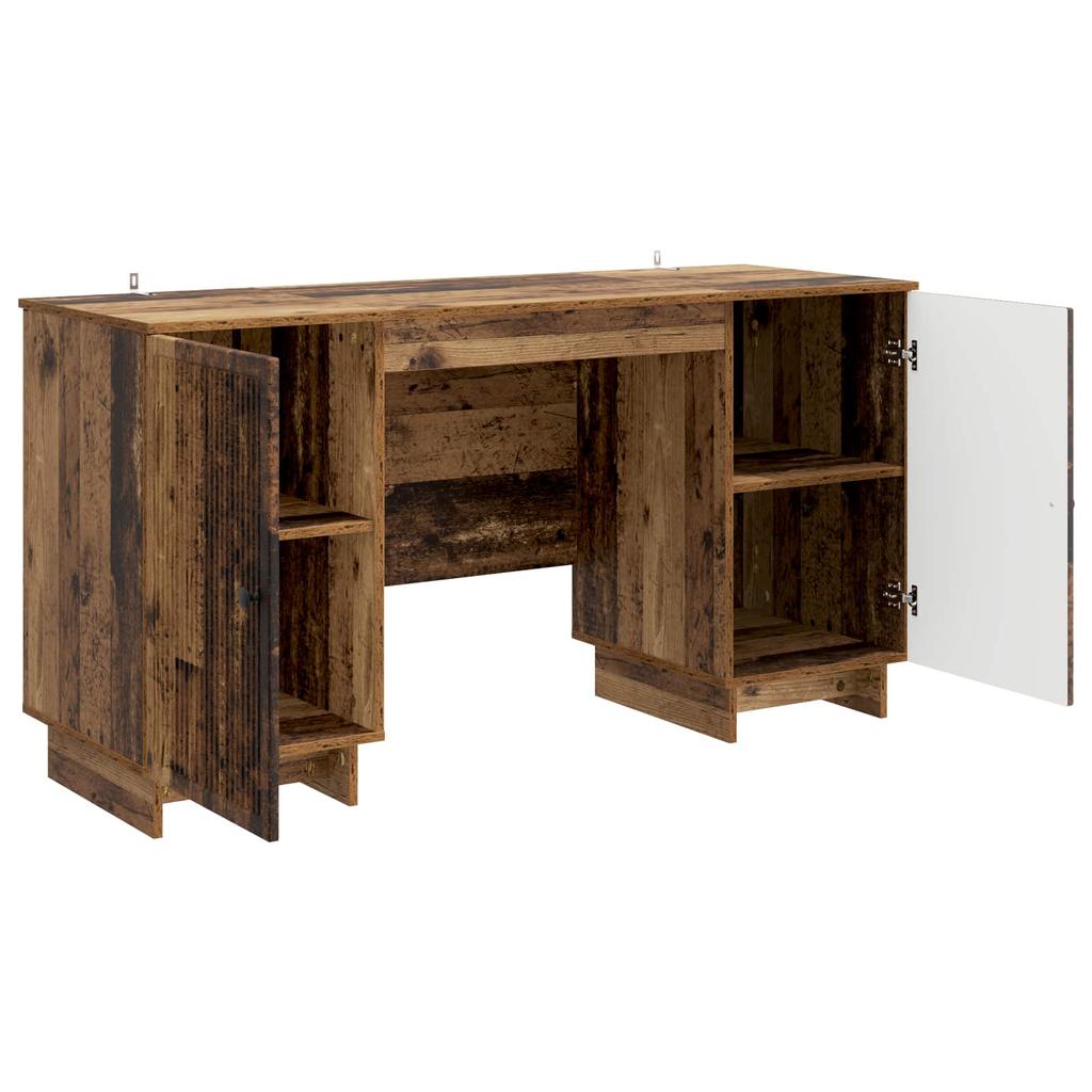 Vintage Wood Desk Engineered Wood 142.5 x 50 x 75 cm