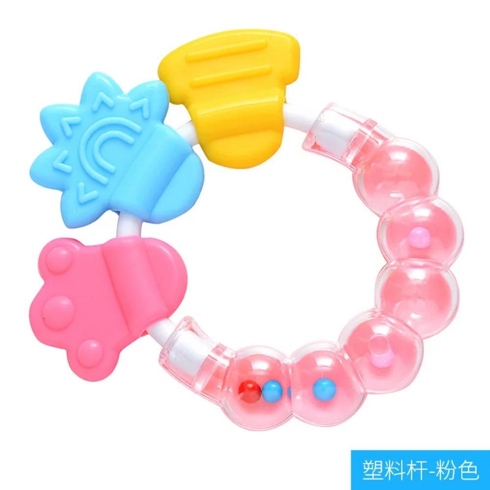 Baby Soft Rubber Rattle Fruit Style Teether Toy Newborn Food Grade Silicone Teethers Infant Training Bed Toy Kids Chewing Toys