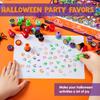 JOYIN 100pcs Halloween Stampers for Kids 25 Designs Assorted Plastic Stamps for Halloween Party Goodie Bag Teacher Student Classroom Game Prizes