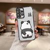 Cartoon Cute Panda Phone Cover Case for Samsung Galaxy A16 A52 A17 A33 A35 A36 A24 A13 A25 A26 A21s A15