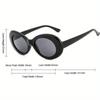 2 buc. Ochelari de soare retro, ovali mici, de modă, femei, europeni și americani, cadru oval, bărbați, ochelari unisex hip pop