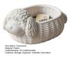 Paper Clip Storage Box Poodle Shaped Organizer, 3D Print Decorative Ornament, Plastic Novelty Desk Decoration White Container for Small Objects