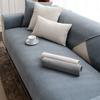 Light Luxury High-Grade Sofa Seat Cushion Four Seasons Universal Towel Cotton Fabrics Linen Cover Solid Color Full Covered Cover Summer Non-Slip