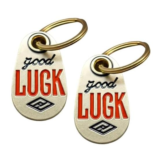 [ZTFT] Keychain Stylish Keychain Set of 2 Practical Accessories Lucky Charm American Style Bicycle Charm