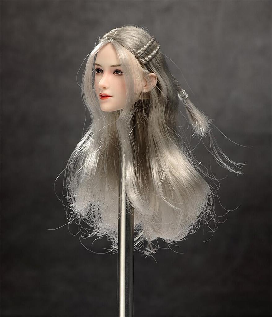 scale head beautiful woman head carving figure girl fits female action figure 1/6 sculpt, head, carving, 12-inch
