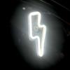 Neon Cyberpunk LED Lightning Window Light: Electric Interior Decor