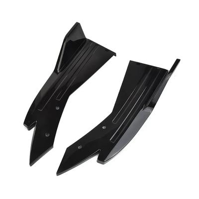 2 Piezas Negro Brillante Coche Parachoques Trasero Tira Labio Spoiler Difusor Splitter Protector de Arañazos Para Accord 10º 2018-2024 Protectores de Parachoques