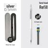 Professional Metal Mechanical Pencil, 0.5/0.7mm, Low Center Gravity, Weighted Feel, Continuous Lead Feed for Drawing & Painting.