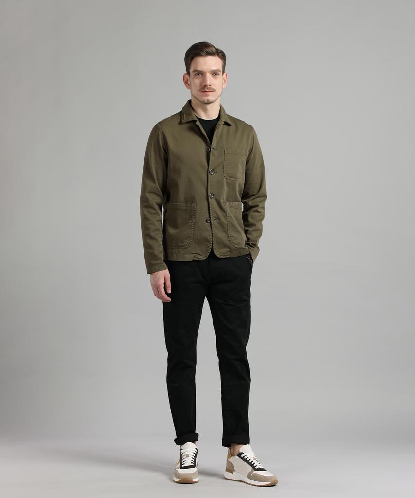 Panicale Khaki Cotton Work Jacket