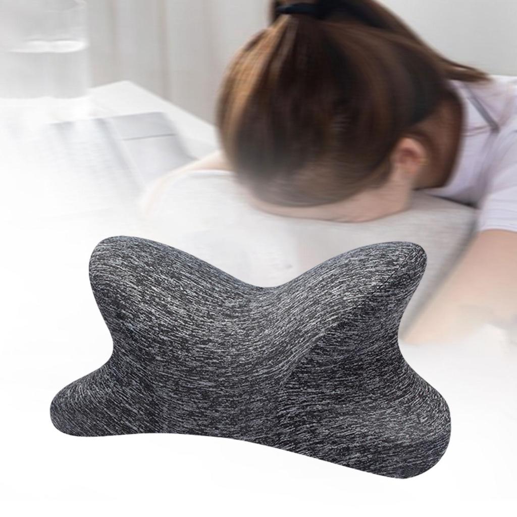 Cervical and Neck Pillow Ergonomic Comfortable Cushion Memory Foam Pillow Office Nap Pillow for Camping Office Driver Travel