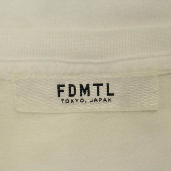 FDMTL Embroidery Short Sleeve T-shirt White Men's Used