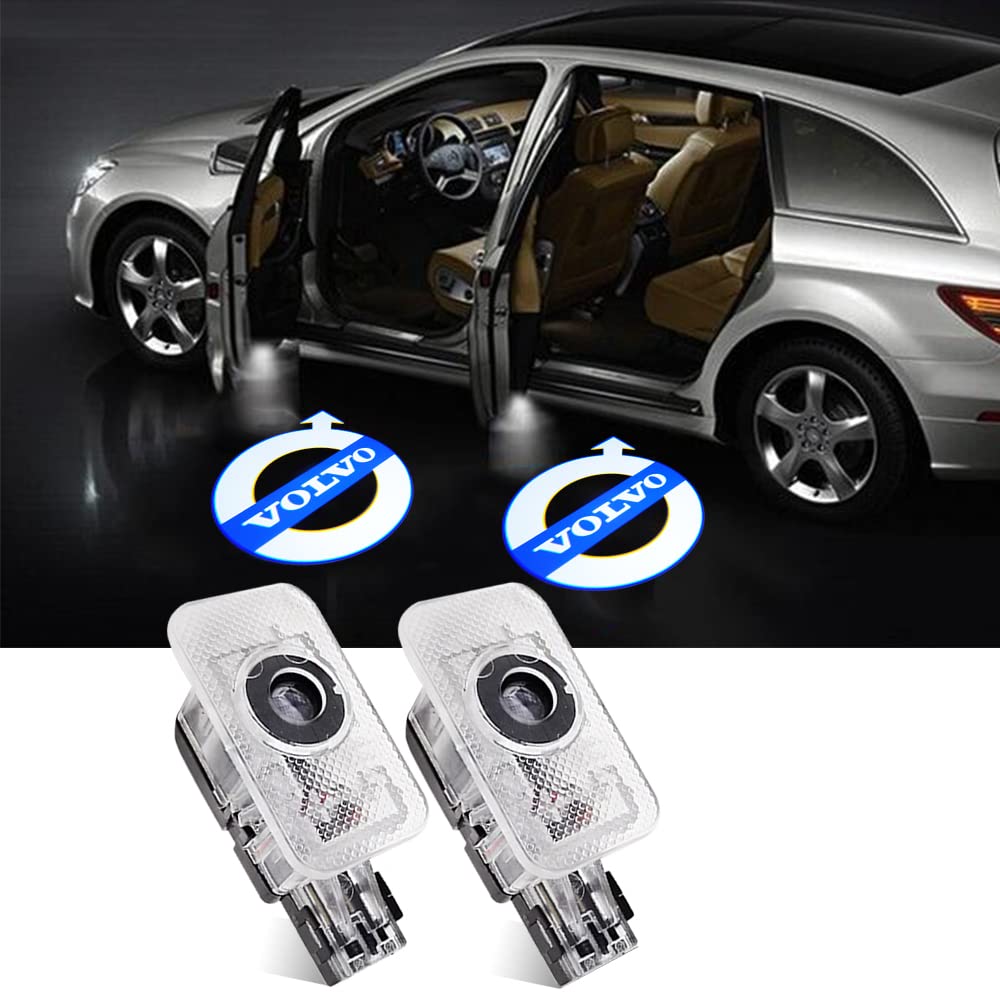 LED Courtesy Welcome Logo Ghost for Volvo XC90 Light, Light, Projection, Preventing, V40, V60, S60, S80, XC60, (Volvo 02)