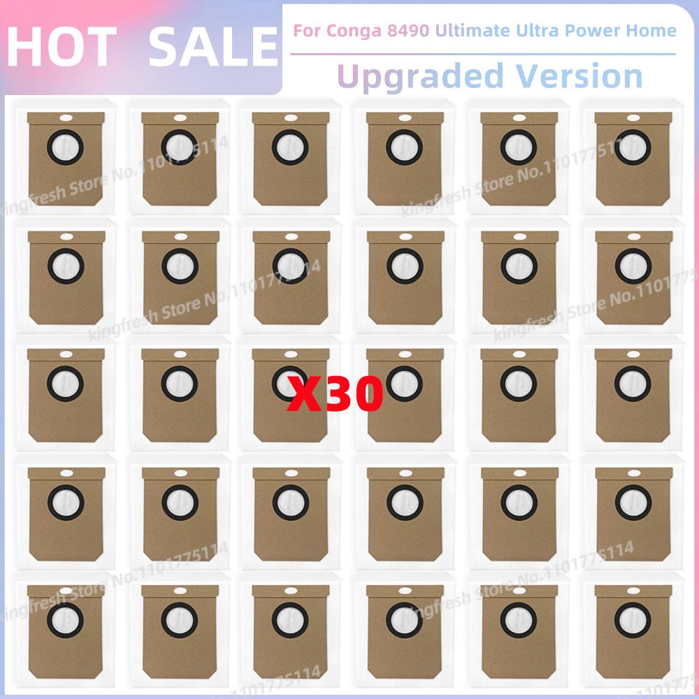 Passt für ( Cecotec Conga 8490 Ultimate Ultra Power Home ) Staubsaugerteile Hauptbürste Seitenbürste Hepa-Filter Mopptuch Staubbeutel