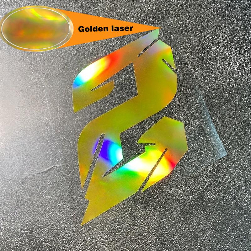 1PC 0to9 Gold Laser Number Motorcycle Stickers Waterproof for Motorbike Fairing Fender Fuel Tank Helmet Bicycle Vinyl Decals