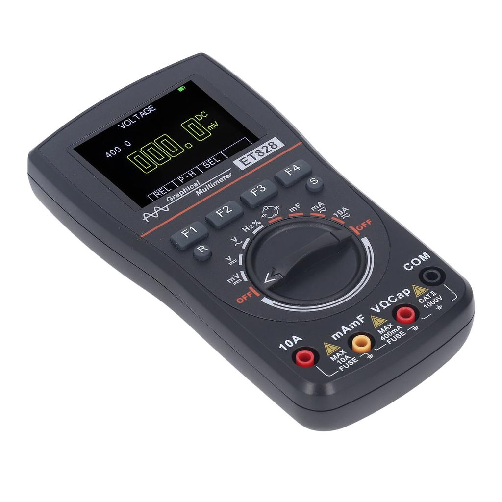 2 in 1 Oscilloscope Multimeter 1MHz 2.5Msps Sampling DC AC Current Voltage Diode Test Multimeter