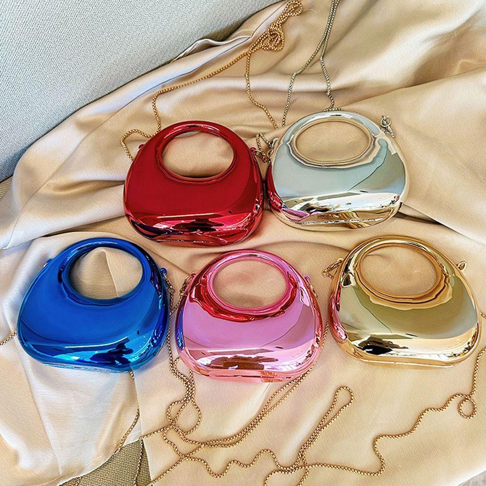 Creative Acrylic Clutch Bags Portable Elegant Handle Wrist Bag Small Crossbody Bag for Women