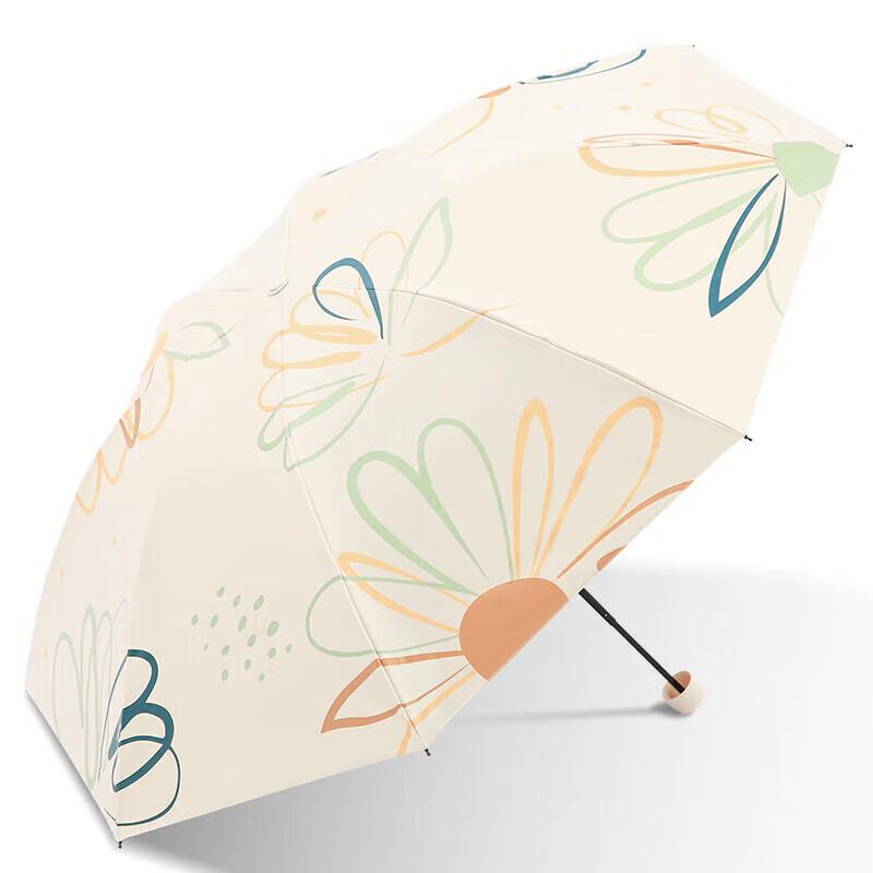 Paradise Black Glue Folding Sun/Rain Umbrella