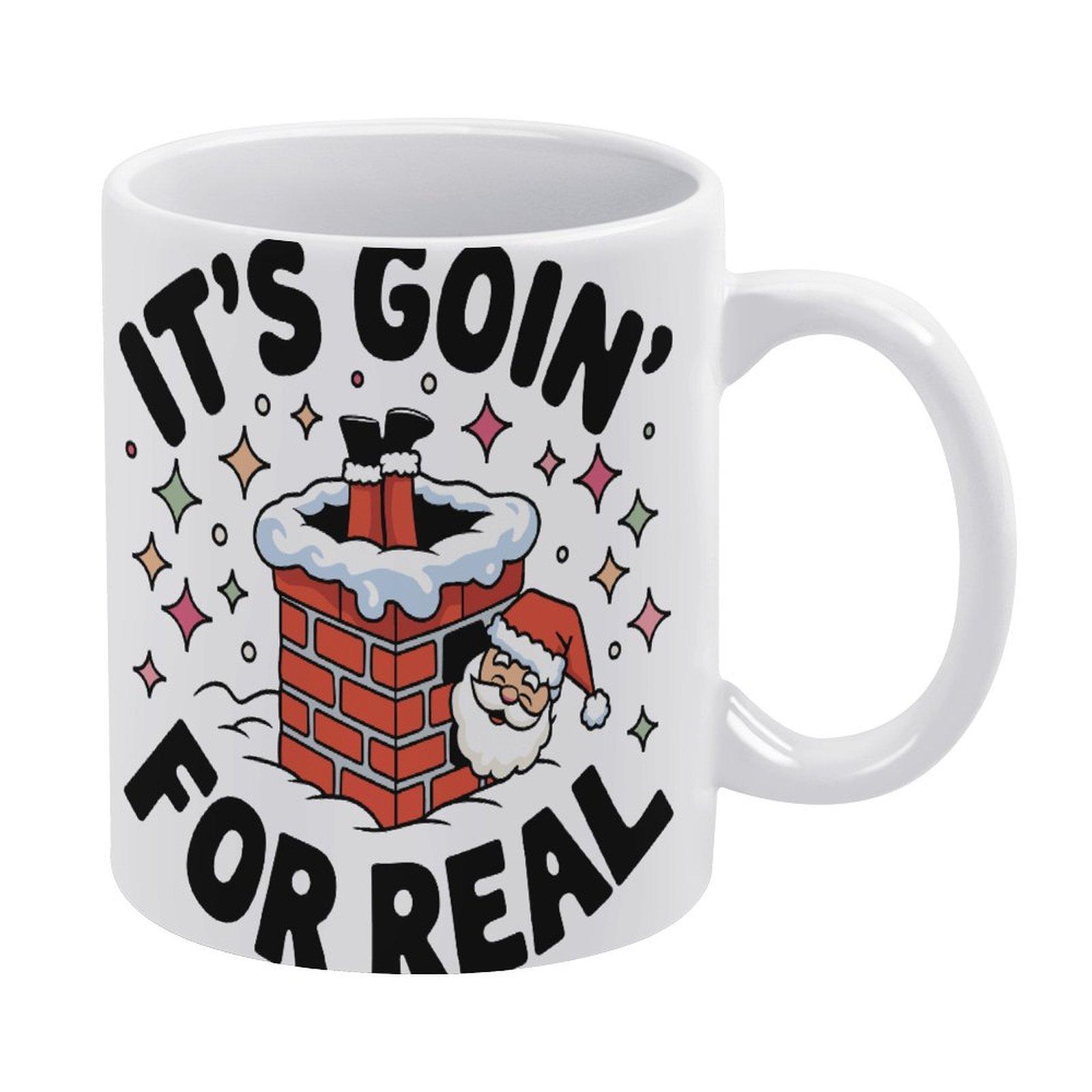 

1pc 11oz blank ceramic mug, double-sided printed drink cup, shiny finish, easy handling, ideal for kitchen, office, bar, and everyday life