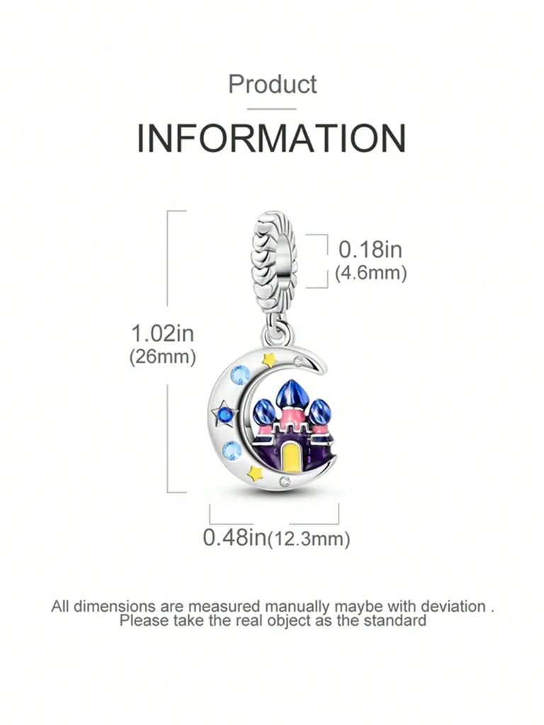 Charm Copper Colors The Universe Moon Pattern Stars Bead For Original Bracelet Diy Beads Charms Jewellery Creating Present For Women Styfne