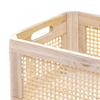 Desk Storage Basket Organizer Tray Home Wooden Desktop Box Drawer Bin for