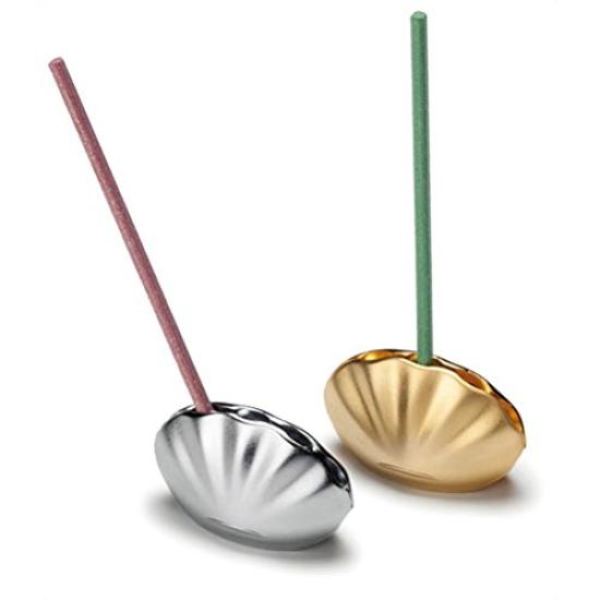 Shoyeido Korippu Shell Matte Incense Holder Silver