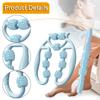 2 Pieces Circular Leg Gripper Massage Roller Portable Manual Muscle for Fitness Suitable