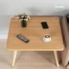End Table, Coffee Tables Solid Wood Sofa Center Table Living Room Small Coffee Table Wood Finish Bedside Table for Bedroom,Black