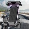 Universal Bike Phone Mount Shockproof Vibration Dampener for Mountain EBike Scooter Tool-Free Quick Release Holder with Air Cushion Tech