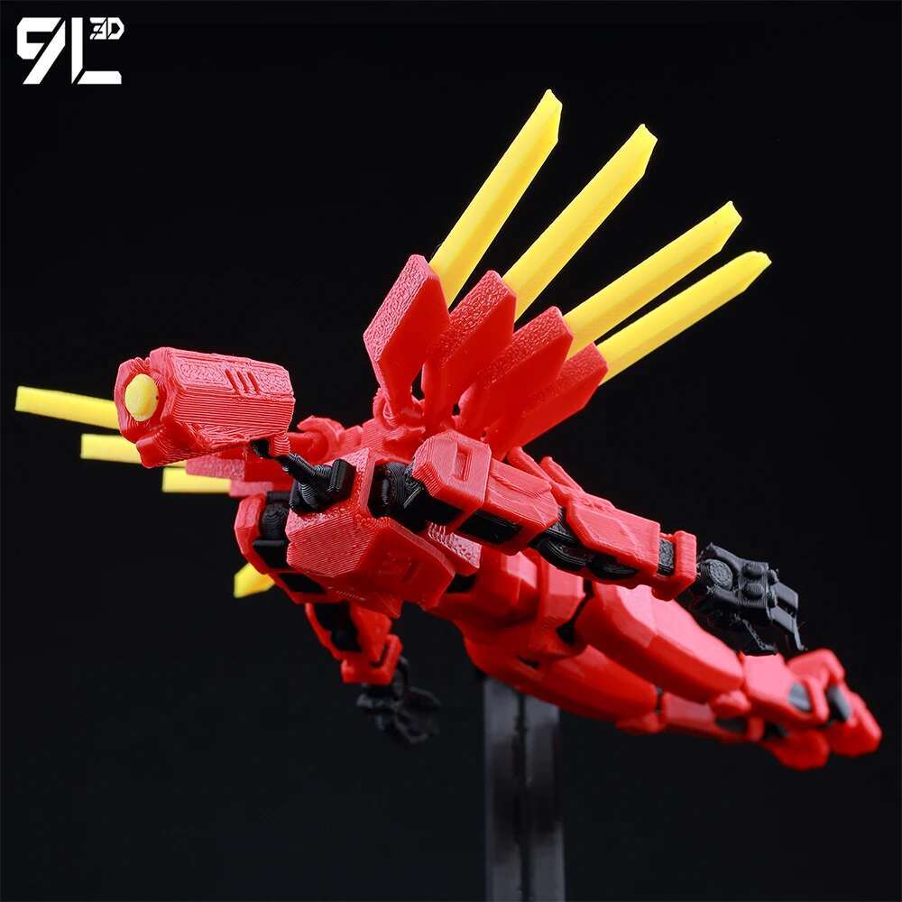 9L3D PrintedV1 Series Anime Characters Lucky13 Dummy13 Ultrakill MultiJointed Deformable Body Posing Model Multicolor Toy Gift