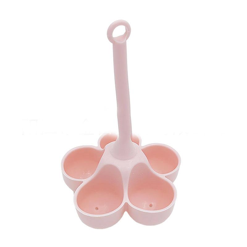 

Силиконовая яйцеварка с 5 отверстиями, устойчивая к высоким температурам, лоток для яиц на пару, пищевые дополнительные инструменты для еды