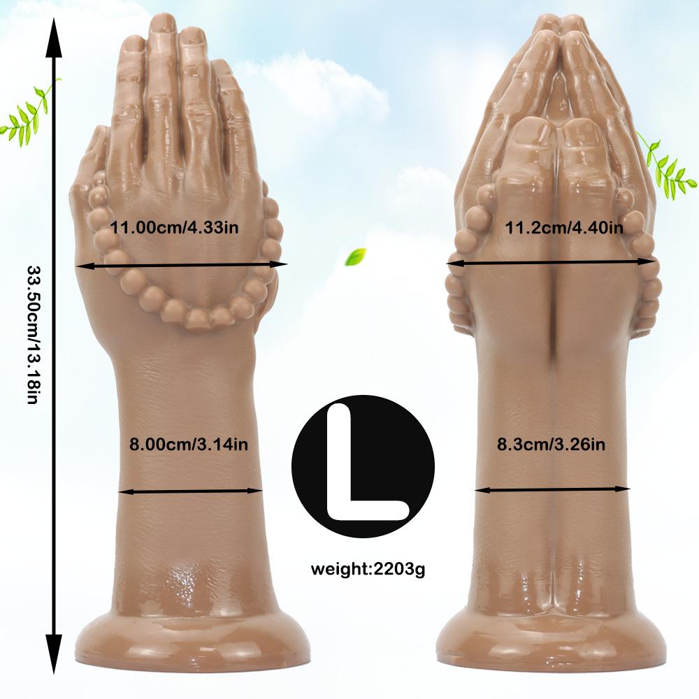 11 cm, tre misure, pugno, mano, protesi, braccio, schiena, corte, plug anale, perlina a mano extra large, dilatatore anale, protesi a pene, giocattoli sessuali